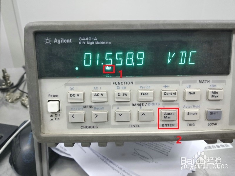 Agilent 34401A测量电压的简单介绍