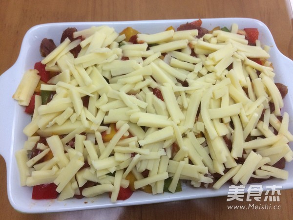 彩椒芝士焗饭
