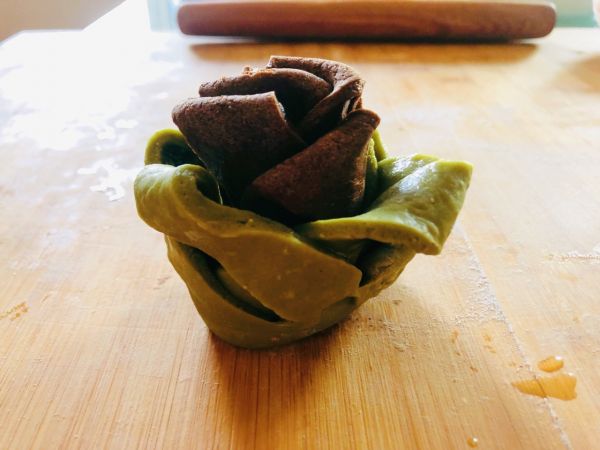 抹茶奶馒头VS咖啡奶馒头