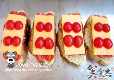 烤面包片的做法