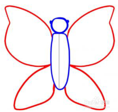 简笔画—如何画一只美丽的蝴蝶