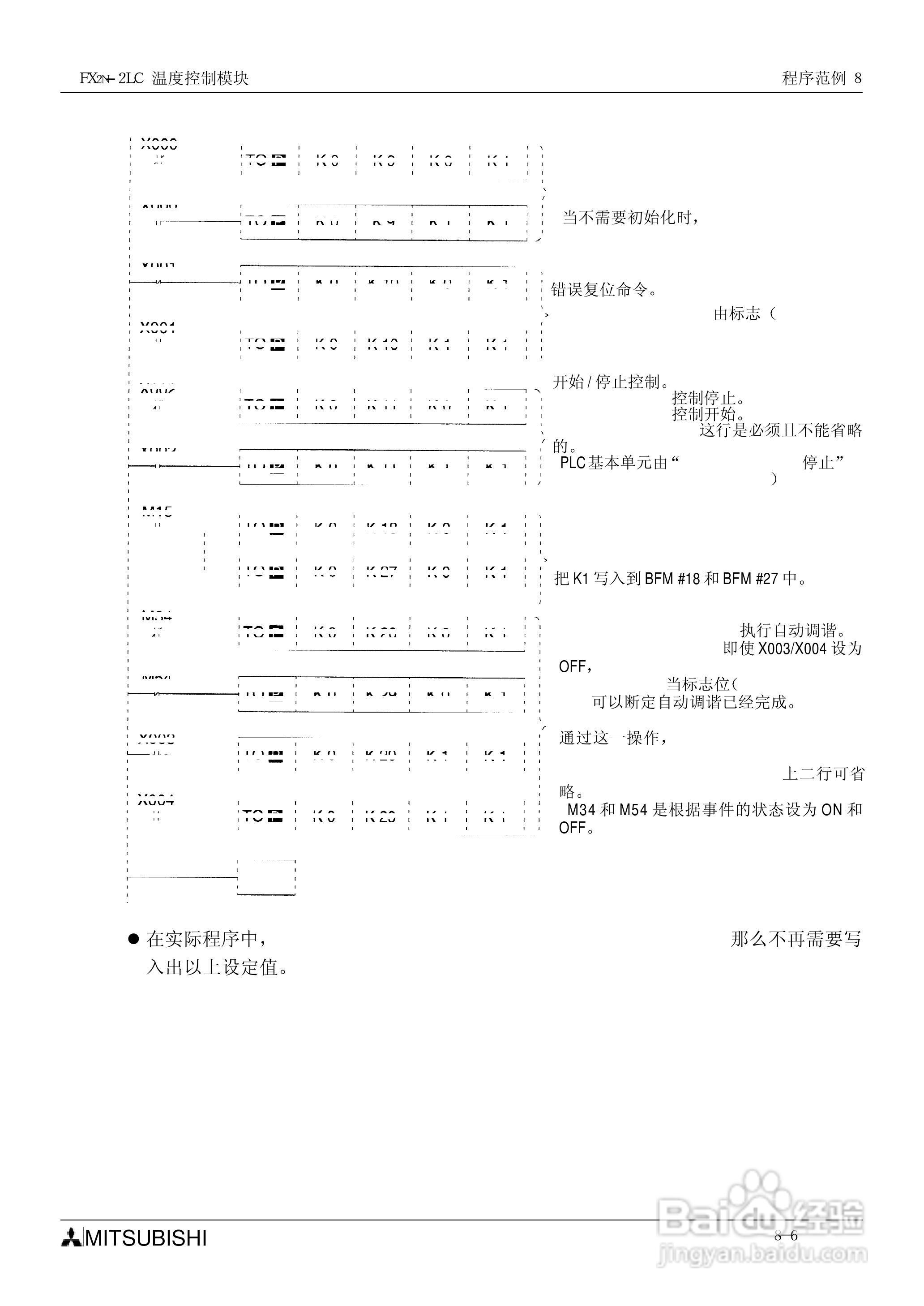 MITSUBISHI FX2N-2LC温度控制模块说明书:[10]