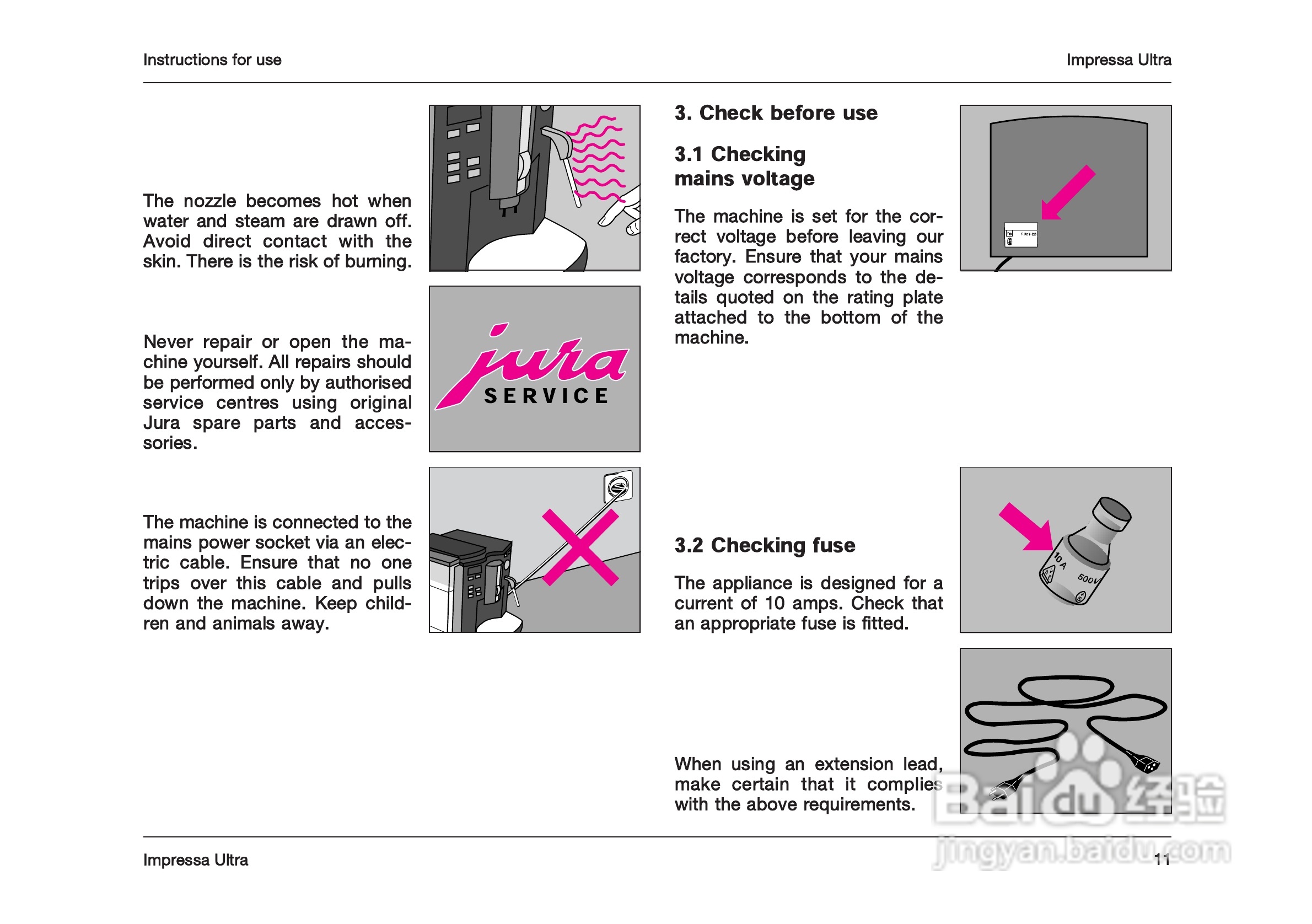 JURA IMPRESSA ULTRA 咖啡机使用手册:[1]