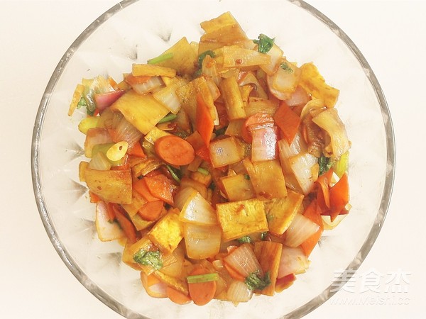 炒烤冷面的做法