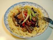 怎样自制芝麻茄子意面