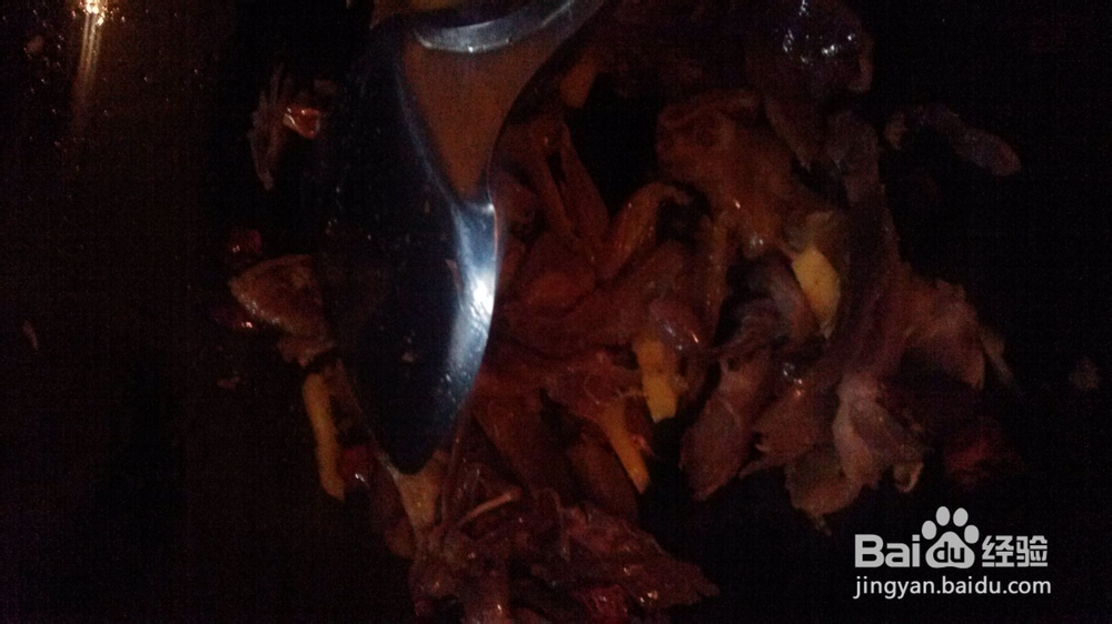 两个人的小日子：[2]晚餐腊鸭腿炒松花