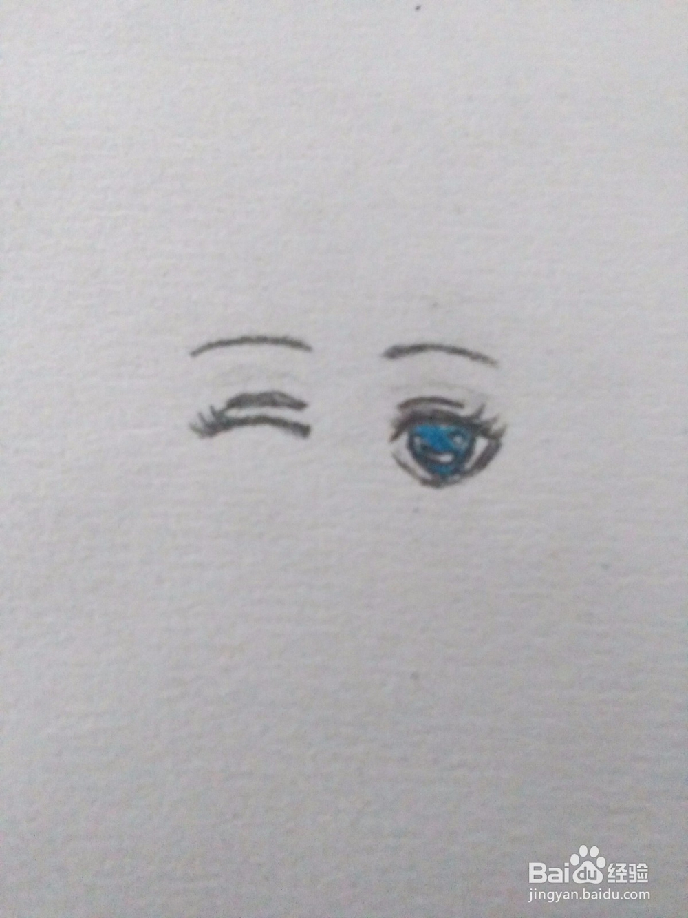 简单的动漫人物眼睛怎么画（4）