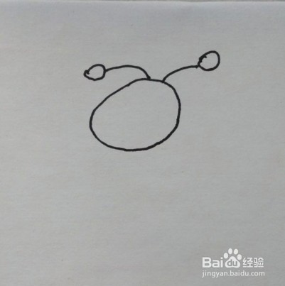 幼儿简笔画：如何一步一步画蚂蚁（方法、步骤）