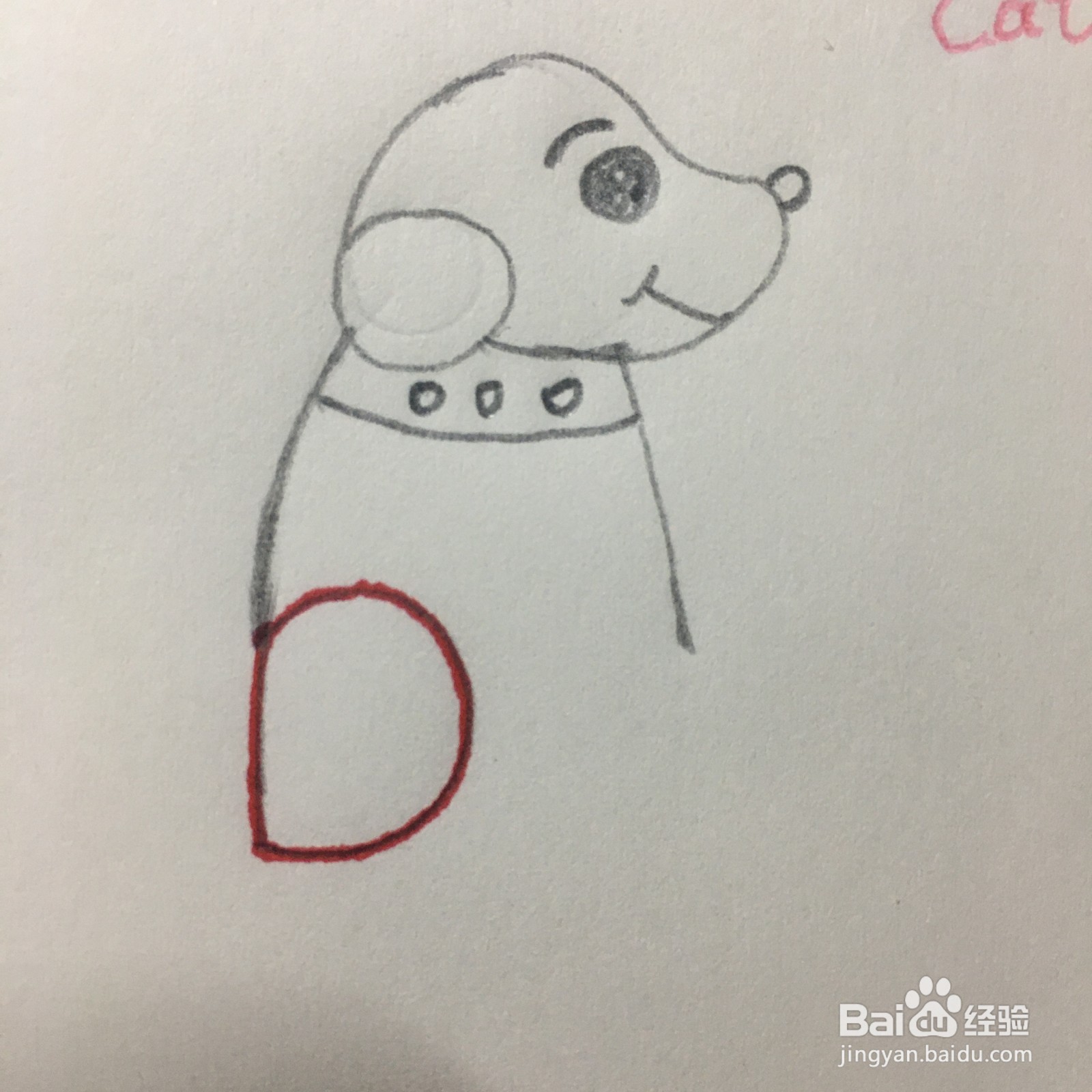 怎么用字母D画简笔画小狗？