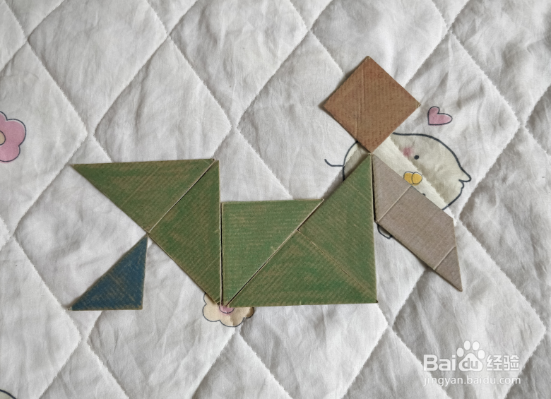 用九巧板怎么拼一个跳街舞的小哥哥呢？