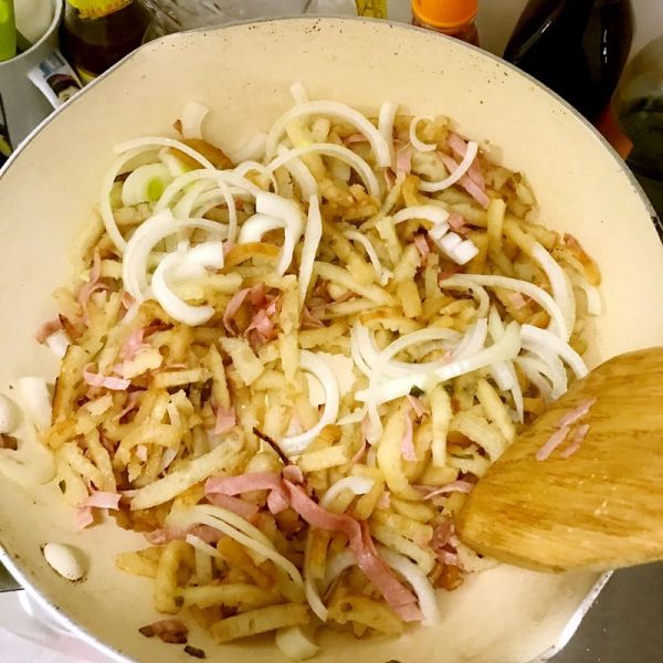 火腿鸡蛋煎土豆