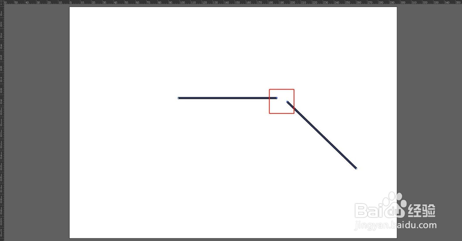 ​在AI中怎么将两条线段合并成一条线段