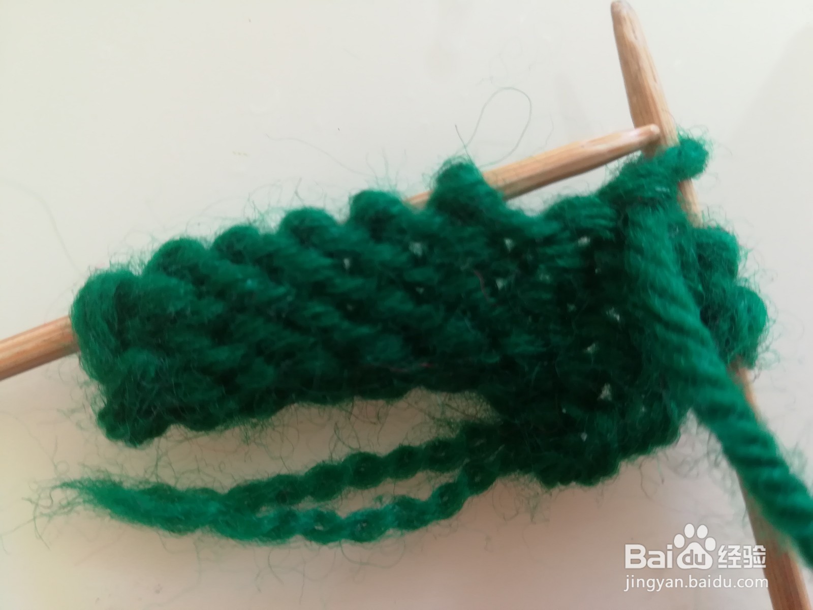 平针第二排怎么织