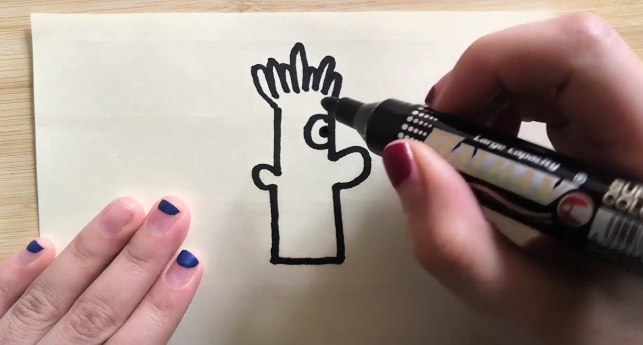 薯条哥的简笔画如何画？