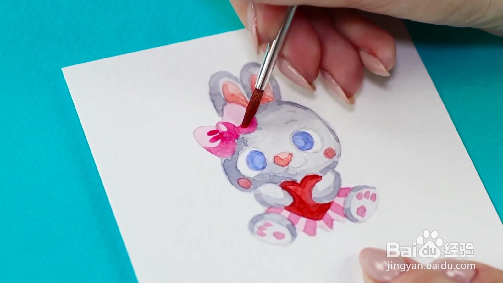 怎么画可爱的卡通水粉画？