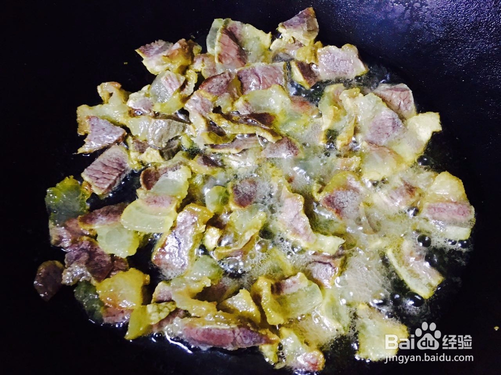 粉丝炒腊肉丁的做法——小白学做菜！