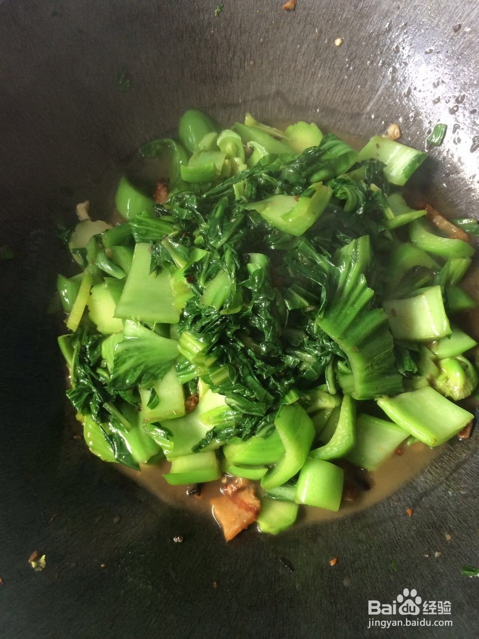 肉片炒盖菜的简易做法