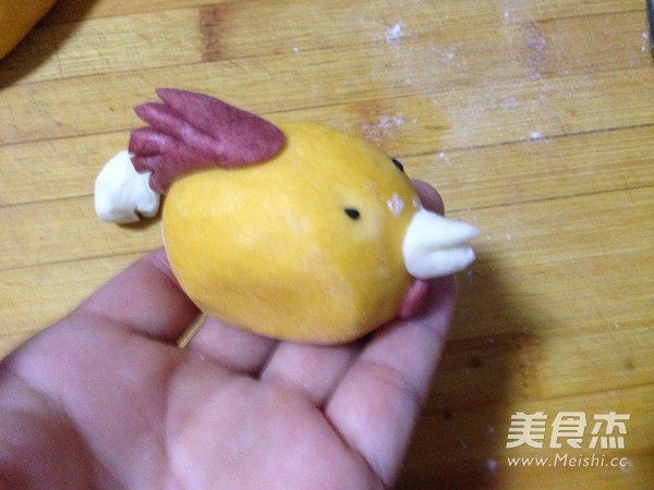 萌“鸡”贺春（小鸡豆沙包）