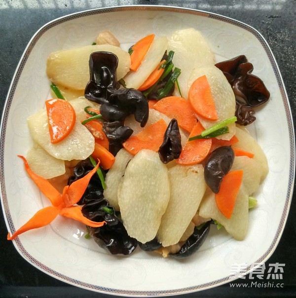 山药炒五花肉