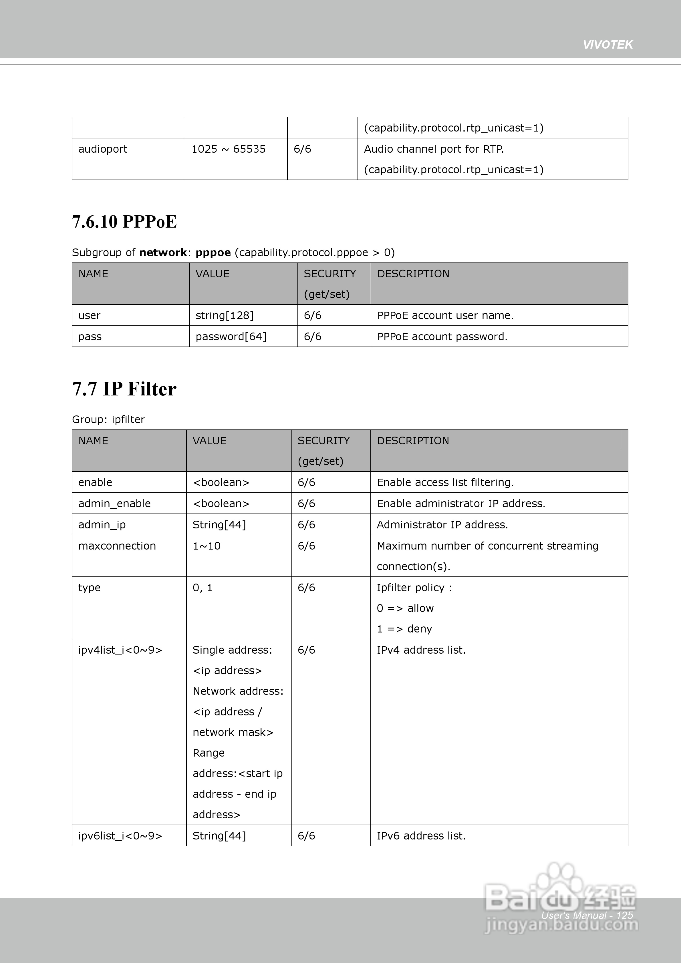 晶睿通讯固定式网络摄像机IP8151使用说明书:[13]