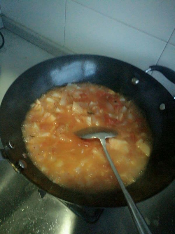 韩式海鲜酸酱汤