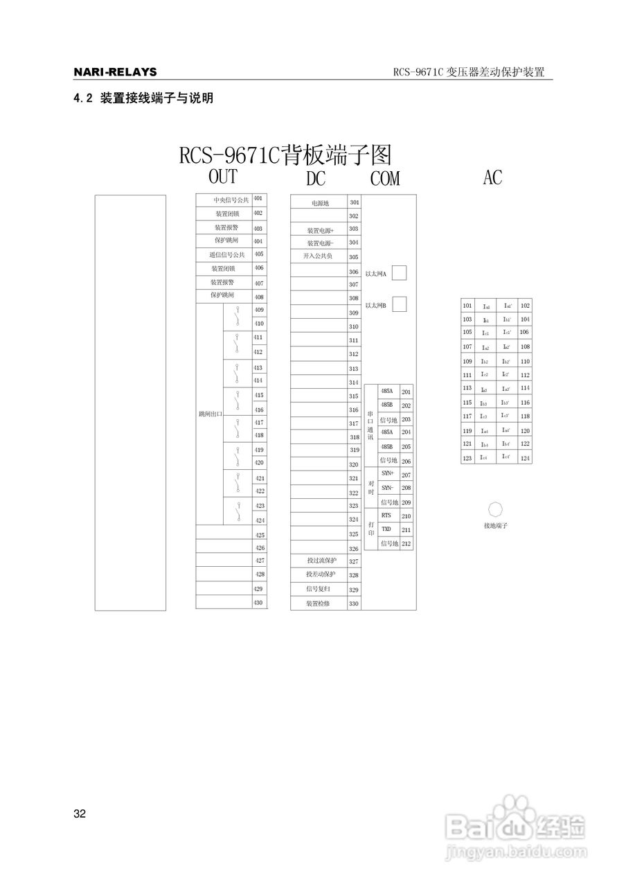 RCS-9000系列C型变压器保护部分使用说明书:[4]
