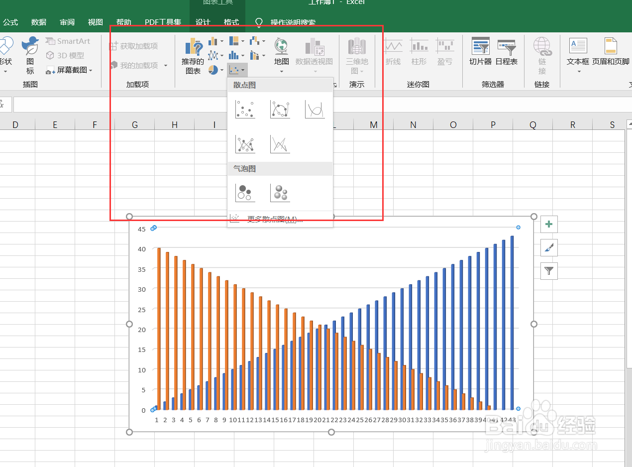 excel/WPS工作表如何制作柱形图?对比柱形图?