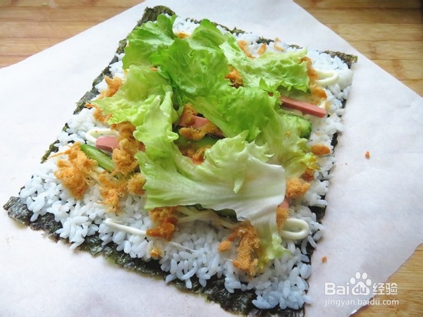 如何做出好吃的肉丝蛋黄饭团