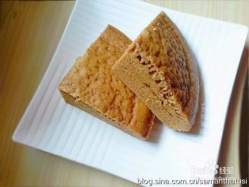 广式黄糖松糕的做法 百度经验