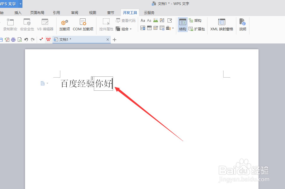 wps文档如何插入格式文本内容控件