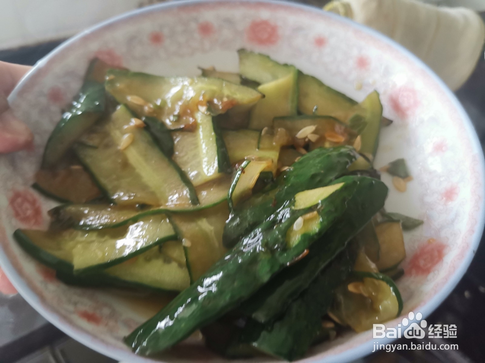 葱香素炒黄瓜片