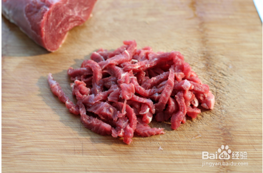 制作青椒牛肉丝