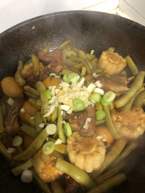 豆角排骨一锅出