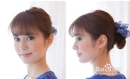 女生短发俏皮丸子头扎法图解