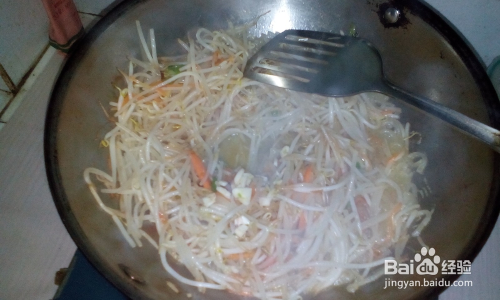 美味家常菜——豆芽炒粉丝
