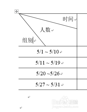 word2016怎么做三栏两斜线表头_斜线表头中写字