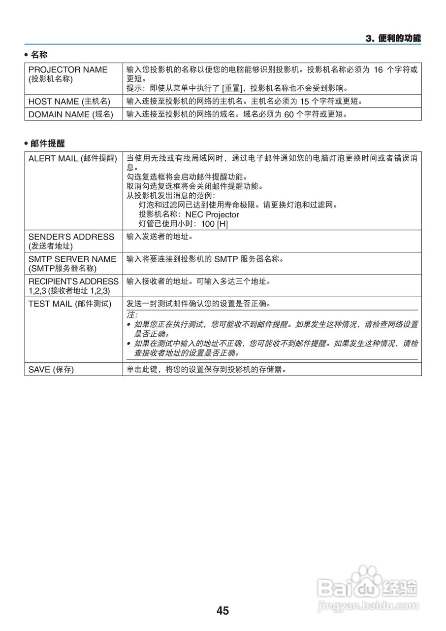 日电NP-PA550W+投影机说明书:[6]