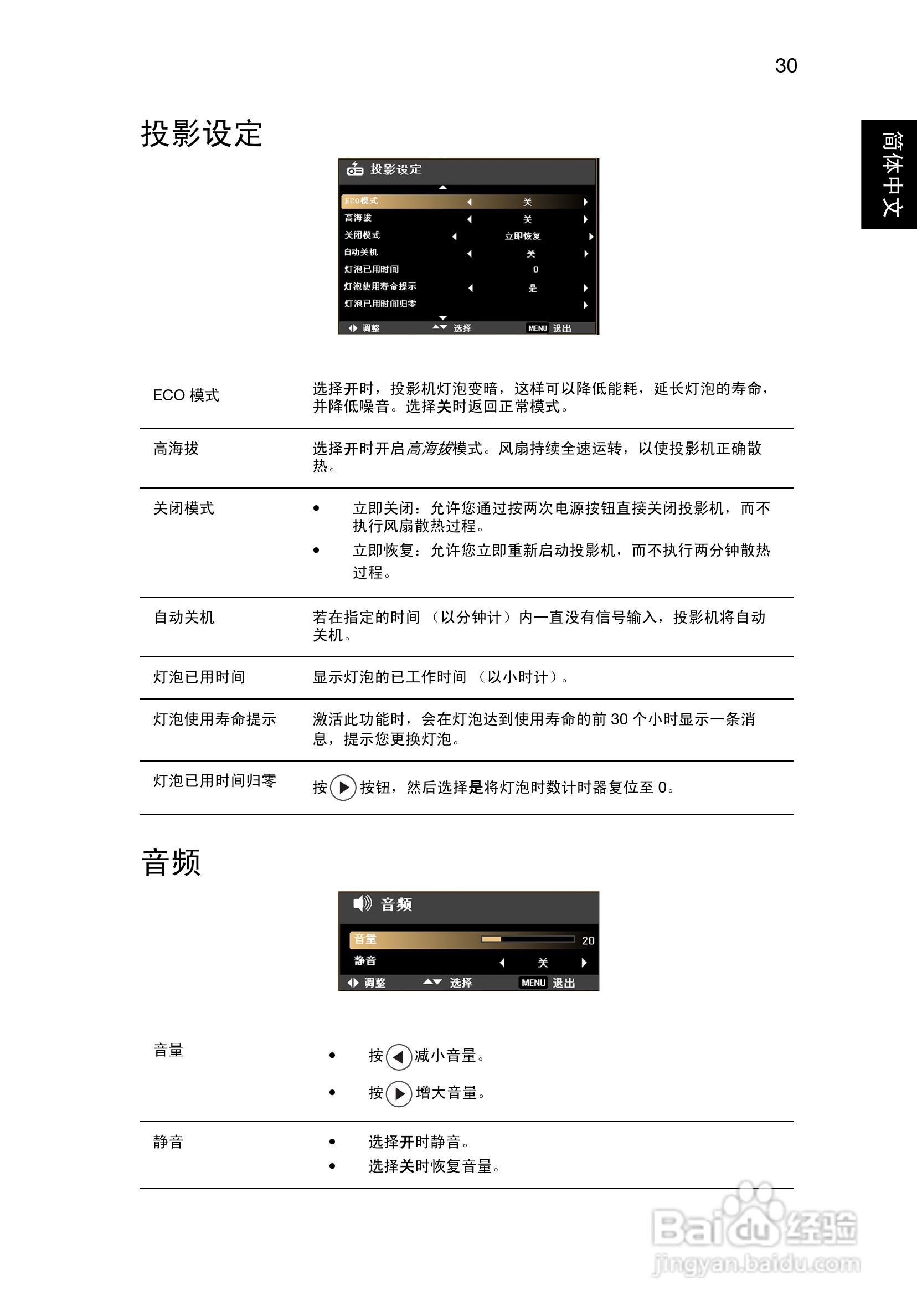 Acer X1120H投影机使用说明书:[4]