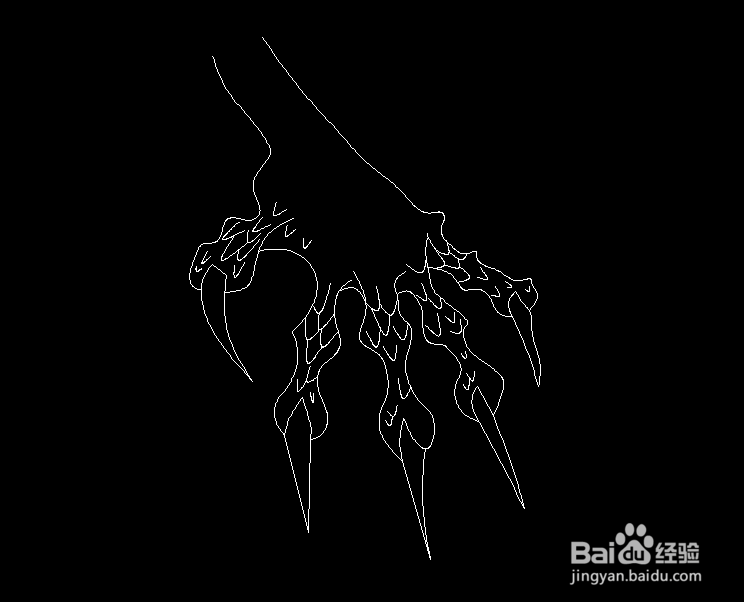 龙的爪子怎么画