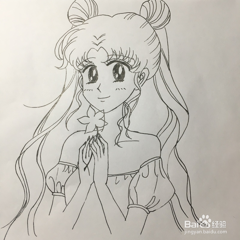 美少女战士月野兔怎么画?