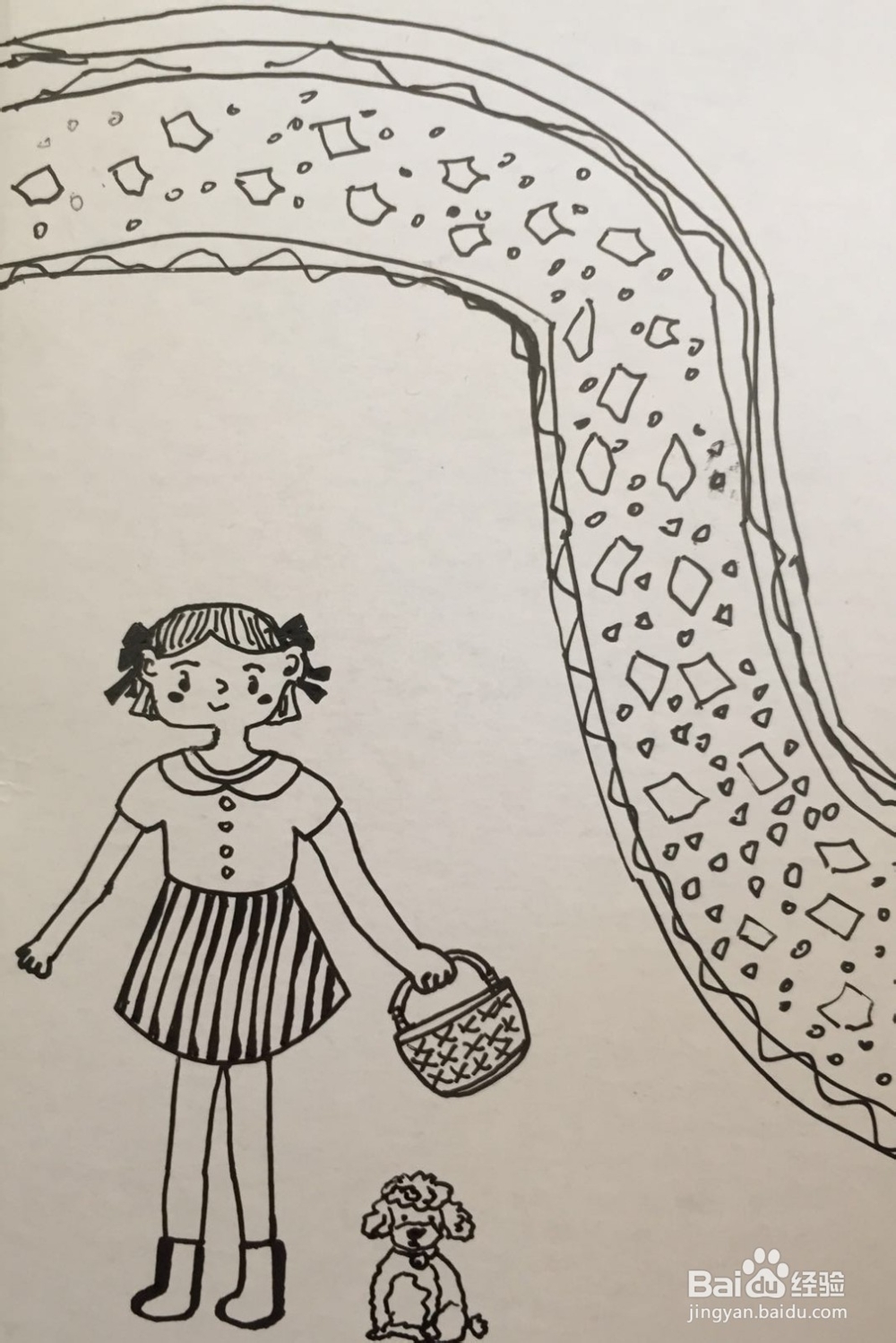 插画教程之郊外的女孩