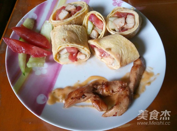 卷卷鸡胸肉的做法