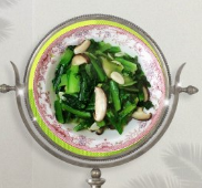 香菇油麦菜的做法