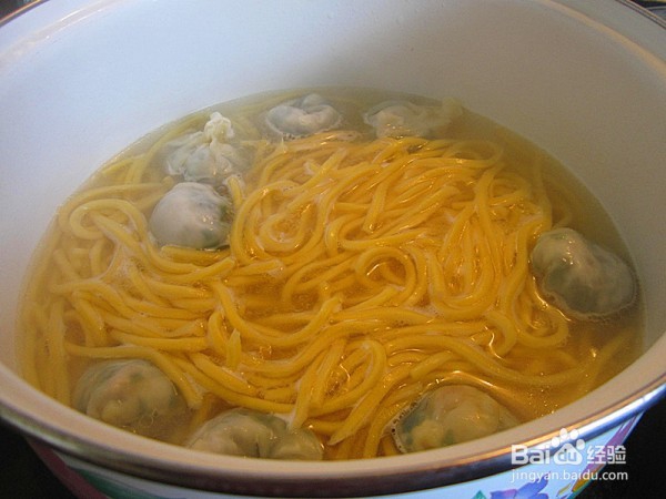 白菜素云吞面的做法