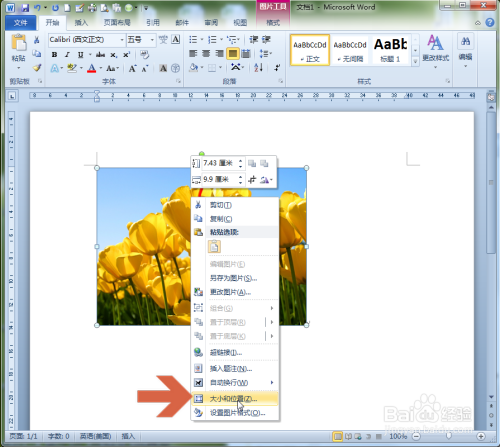 word中图片的"位置"选项都是灰色的原因