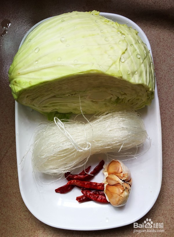 卷心菜拌粉丝的做法