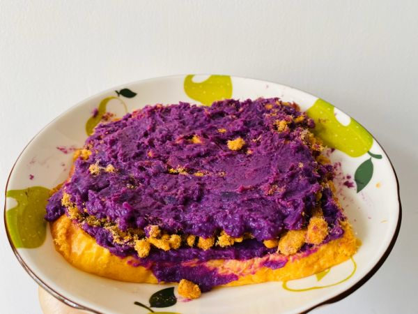 紫薯肉松紫菜卷