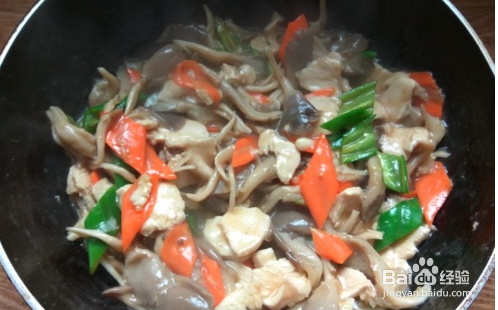 怎么做平菇熘鸡片