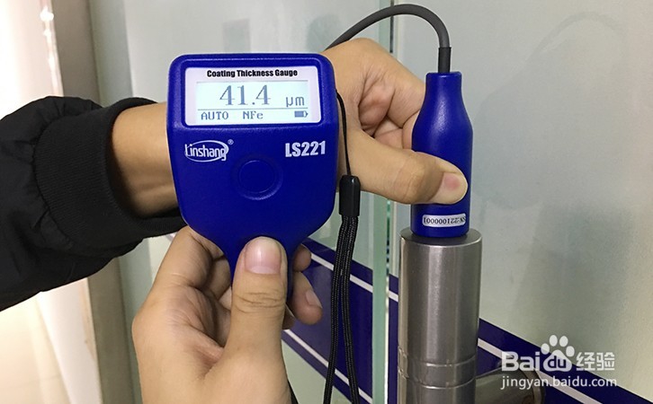 涂层测厚仪厂家的LS221实测