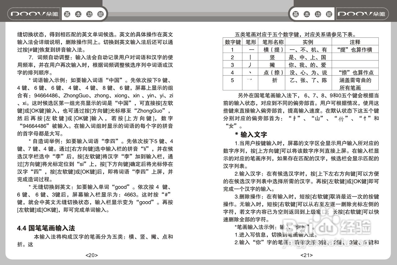 DOOV朵唯S808型手机说明书:[2]